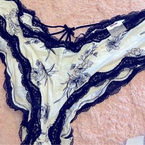 NWT sexy panties by Lane Bryant.  Gorgeous floral pattern with black lace detail